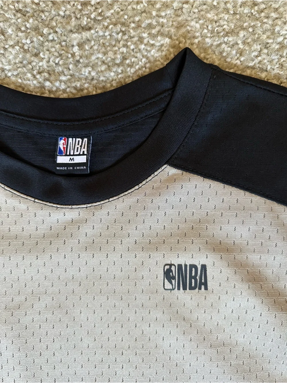 NBA Beige and Black Performance Neck Gaiter